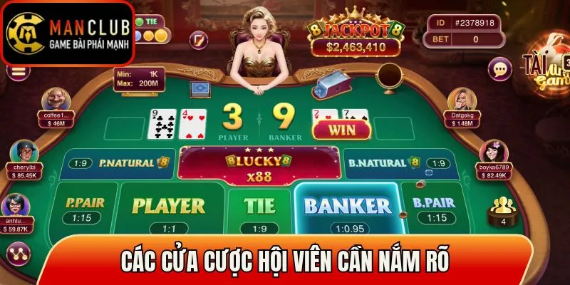 Baccarat Jackpot – Luật Chơi Và Cơ Chế Thưởng Nổi Bật 3 Các cửa cược hội viên cần nắm rõ