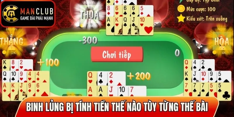 Binh lủng bị tính tiền thế nào tùy từng thế bài