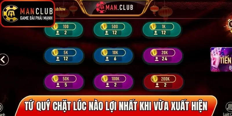 Tứ quý chặt lúc nào lợi nhất khi vừa xuất hiện